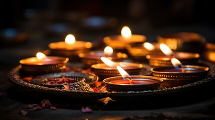 Canvas Print - burning candles 