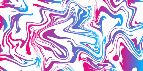 Poster - Abstract bright multicolored background with liquid marble mixed oil paints. Colorful Hydro painting liquid design. Blue and White Marbleized Stripes with Splash of paint. 