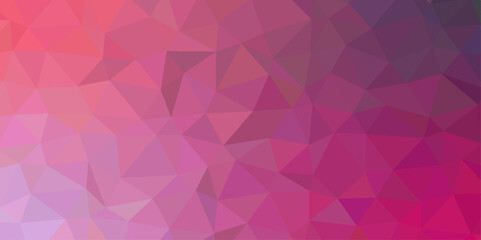 Poster - Abstract Geometric Origami Style with Gradient. Pink triangular low poly template polygonal design. Colorful fashion liquid style with gradient. 