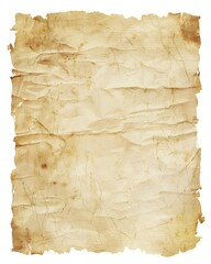 Old vintage blank paper texture background with worn edges and space for text or design, sepia tone, isolated on white background. Abstract grunge wallpaper background in the style of vector illustrat