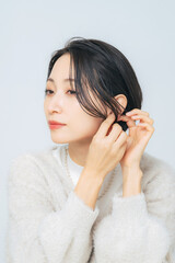 Poster - ミドル女性のビューティーポートレート　スキンケア　コスメ