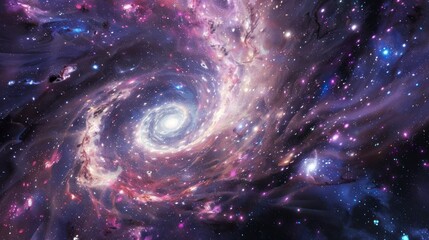 Wall Mural - intriguing vortex phenomenon in distant galaxies, a cosmic marvel.