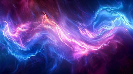 Wall Mural - an abstract of swirling vibrant blue and purple colors, forming an electric background full of energy and dynamic movement.