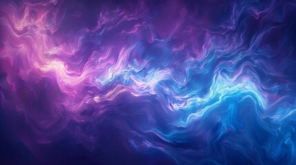 Wall Mural - an abstract electric background with swirling colors of vibrant blue and purple, emphasizing dynamic movement and energy.