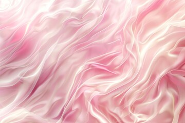 Poster - Detailed view of delicate pink and white fabric with subtle swirls, A soft, pastel pink background with delicate swirls