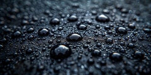 super macro photo of Abstract carbon textured pattern on black background, dews, accented with fine burgundy details, 2:1, banner, landing page