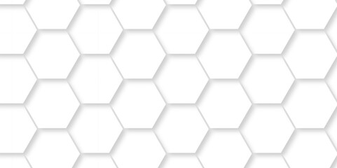 Vector White Hexagonal Background. Luxury White Pattern. Vector Illustration. 3D Futuristic abstract honeycomb mosaic white background. geometric mesh cell texture. modern futuristic wallpaper.