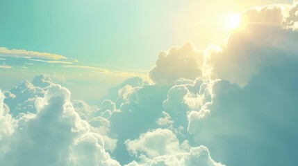 Wall Mural - Cloudy sky in the background