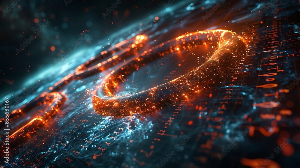 Math Infinity Background A detailed image of infinity symbols as part of a mathematical equation ...