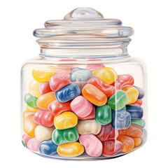 Wall Mural - PNG Candies in a jar confectionery candy food.