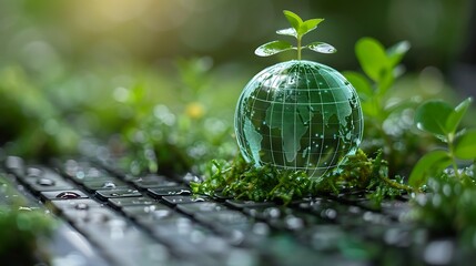 Wall Mural - design an eco-friendly life for the global environment.