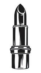 Sticker - PNG Luxury lipstick bullet cosmetics drawing black.