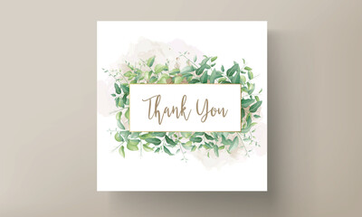 Sticker - Beautiful foliage set for wedding invitation template design