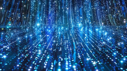 Binary code background illustration generated by ai