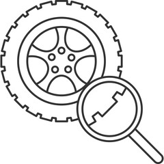 Poster - Tire Service Icon