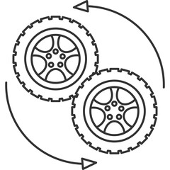 Poster - Tire Service Icon