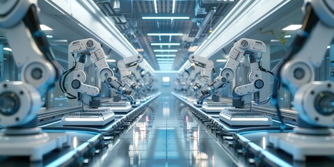 Poster - Automated Production Line with Industrial Robots