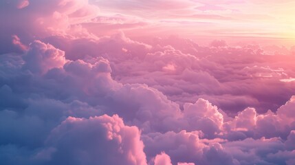 Wall Mural - Clouds sky background illustration generated by ai