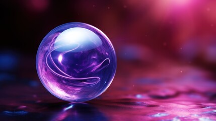 Canvas Print - purple crystal ball