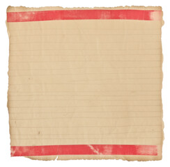 Wall Mural - PNG  Red stripe ripped paper backgrounds page text.