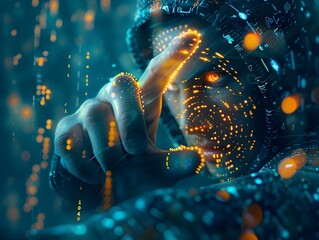 Poster - Hacker Bypassing Biometric Security with Digital Fingerprints and Facial Recognition Patterns