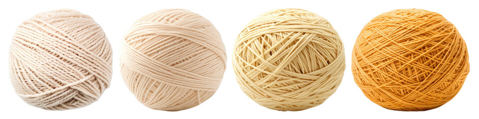 Sticker - Yarn ball png cut out element set