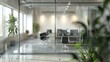 © TheWaterMeloonProjec - Blurred office workspace with meeting room interior