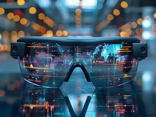 Poster - AI Powered Smart Glasses Providing Augmented Reality Overlays for Navigation and Information