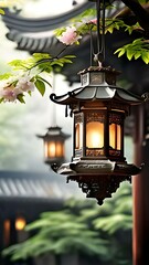 lantern in the garden ,Chinese Lantern 