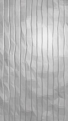 Poster - 3d white stripes background wall. Media. Flowing white glowing squared tiles. Vertical video.