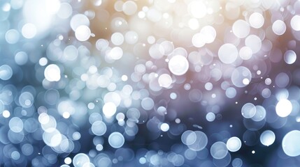 Poster - Abstract background with white circle bokeh