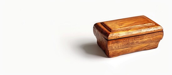 Aufkleber - tiny elm casket isolated on white. with copy space image. Place for adding text or design