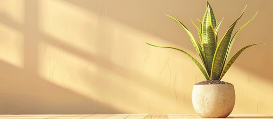 Aufkleber - Various type of sansevieria plants. Sansevieria now included in genus Dracaena is known as snake plant, mother-in-law's tongue, devil's tongue, jinn's tongue, bow string. with copy space image