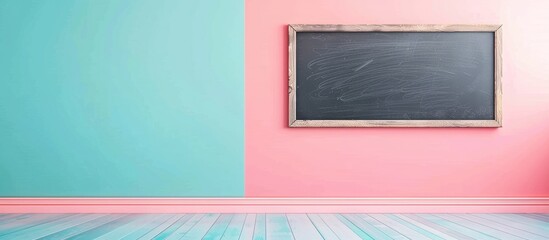 Aufkleber - Happy wednesday. Blackboard with happy wednesday sign, pastel background. with copy space image. Place for adding text or design