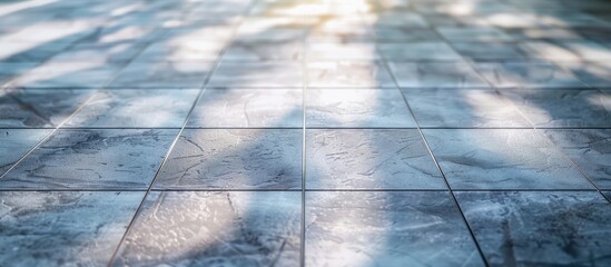 Poster - Abstract tiled floor background. with copy space image. Place for adding text or design