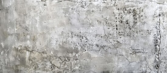 Aufkleber - Gray rough old concrete wall texture. Textured cement plaster surface with small cracks. Wide grunge background texture. with copy space image. Place for adding text or design