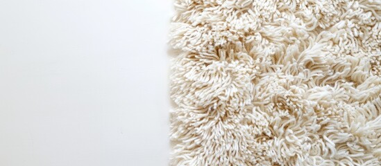 Aufkleber - Soft rug on white background. with copy space image. Place for adding text or design