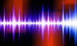 © ELuki - Colorful Abstract Music Sound Wave Background. Light Violet, blue and red Digital Sound Wave Background, technology and earthquake wave concept, design for music industry