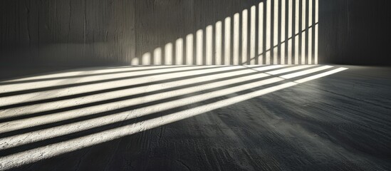 Poster - Light and shadow forming stripes and design. with copy space image. Place for adding text or design
