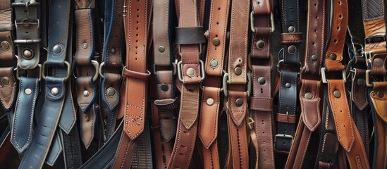 Poster -  a lot of gorgeous suspenders, close up. with copy space image. Place for adding text or design