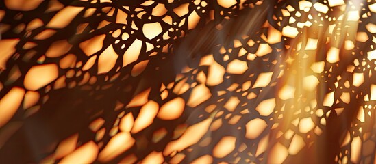 Poster - Arabesque shadow, you can use it as overlay layer on any photo.Abstract background with traditional ornament. Copy space image. Place for adding text or design