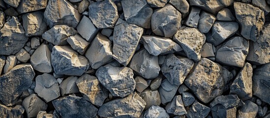 Poster - Background of rubble stones. with copy space image. Place for adding text or design