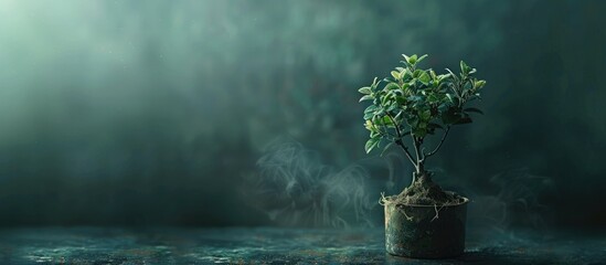 Poster - Indonesian Rupiah Money Tree Growing. Copy space image. Place for adding text or design