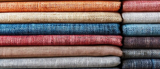 Poster - Multicolored samples of furniture fabric