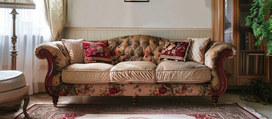 Poster - sofa furniture, home interior, furniture arrangement and design example