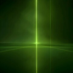 Poster - Sleek Dark Neon Green Background with Smooth Light Gradients for High End Product Concepts and Displays