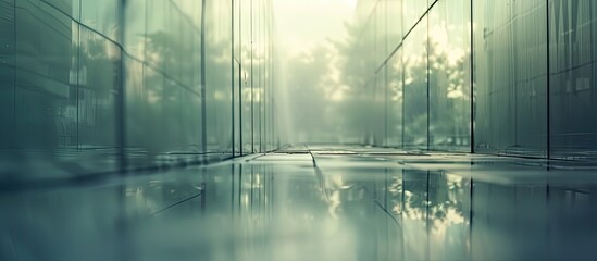 Poster - The abstract background of reflection from mirror with blank space having some shallow depth of filed. with copy space image. Place for adding text or design