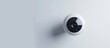 © vxnaghiyev - Closed up of Smart home wireless security camera isolated on white background, using for security monitoring or private cctv. Copy space image. Place for adding text or design