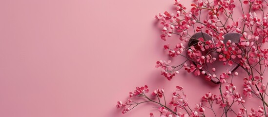 Poster - Valentines day heart shaped decoration background. with copy space image. Place for adding text or design