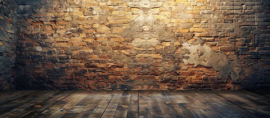 Aufkleber - Background of old vintage brick wall. with copy space image. Place for adding text or design